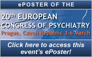 20th European Congress of Psychiatry - EPA 2012